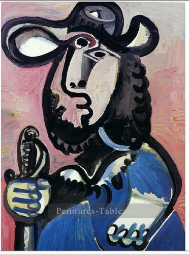Mousquetaire 1972 cubism Pablo Picasso Peintures à l'huile